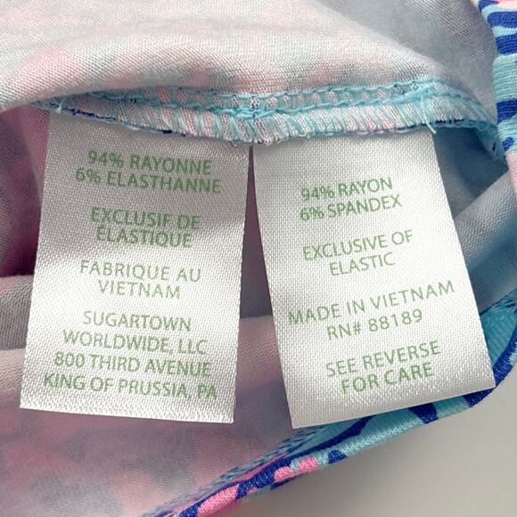 NWT Lilly Pulitzer Cyla Romper in Borealis Blue Tropic Down Low Size Large - Picture 10 of 15